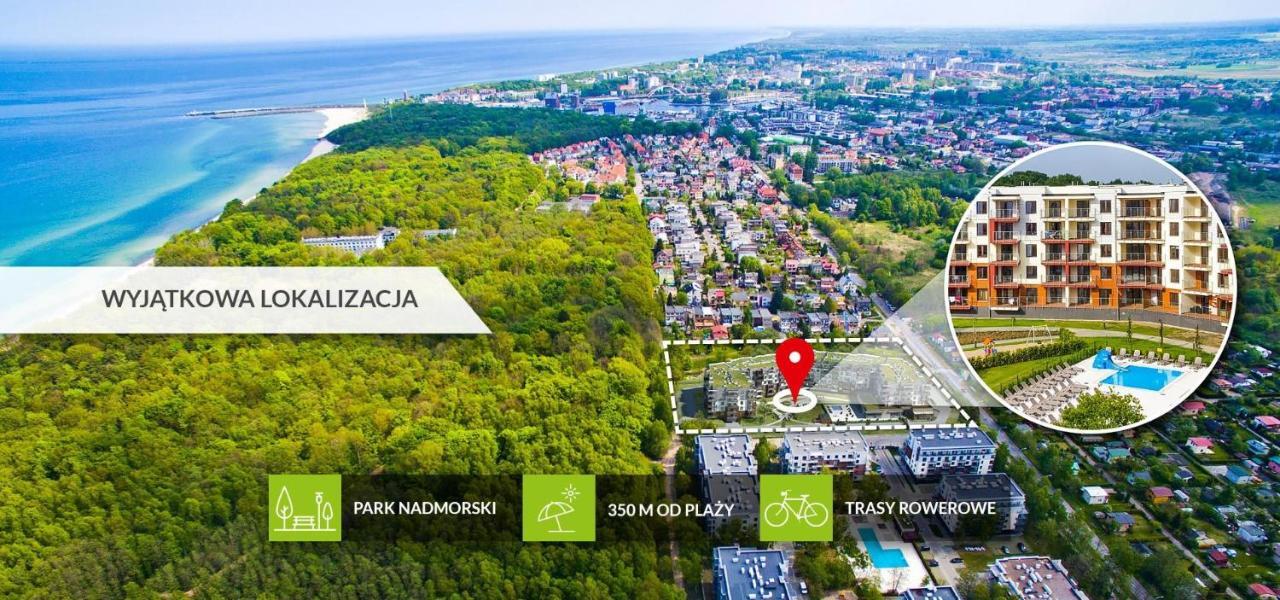 Апартаменты Apartament Z Basenem Laura Polanki Park Колобжег Экстерьер фото